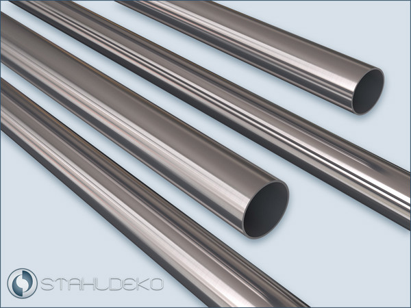 Edelstahlrohr Ø 28 mm, V2A - Edelstahl, für Gardinenstangen und Vorhangstangen, für Garderobenstangen und Kleiderstangen Edelstahlrohr Ø 28 mm, V2A - Edelstahl, für Gardinenstangen und Vorhangstangen, für Garderobenstangen und Kleiderstangen