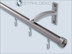 Gardinenstangen Bend Innenlauf-Profil 20mm Edelstahl 1-lauf kurz