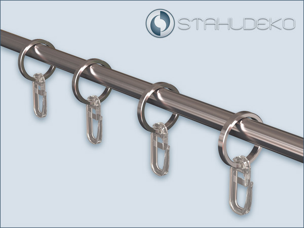 Gardinenring aus V2A-Edelstahl, für rohre und Stangen mit 10mm-Durchmesser Gardinenring aus V2A-Edelstahl, für rohre und Stangen mit 10mm-Durchmesser
