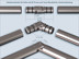 Gelenkverbinder aus Edelstahl für Gardinenstangen und Vorhangstangen mit 16mm Durchmesser