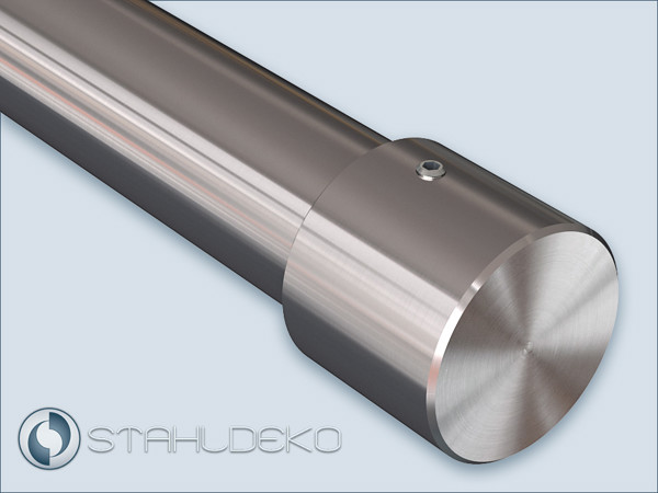 Endstück Zylinder für Rundrohre 28mm, V2A-Edelstahl, für Vorhangstange, Handlauf, Reling und Kleiderstange Endstück Zylinder für Rundrohre 28mm, V2A-Edelstahl, für Gardinenstange und Garderobenstange, Handtuchhalter und Duschvorhangstange, Handlauf und Reling