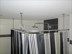 Eckstange für Duschvorhang aus Edelstahl, Deckenmontage