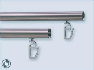 Vorhangschiene 16 Aluminium, als Innenlaufschiene Vorhangschiene 16 Aluminium, als Innenlaufschiene