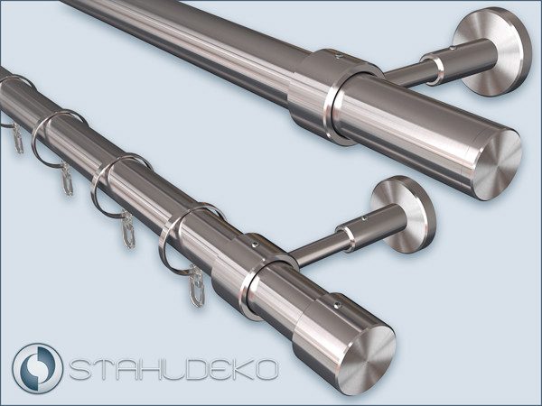 Gardinenstange Primo28 - Zylinder, einläufig.