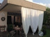 Vorhangschiene für Terrasse L-Form in einem Stück gebogene für Windschutz- und Sonnenschutz-Vorhänge, nach Maß gefertigt