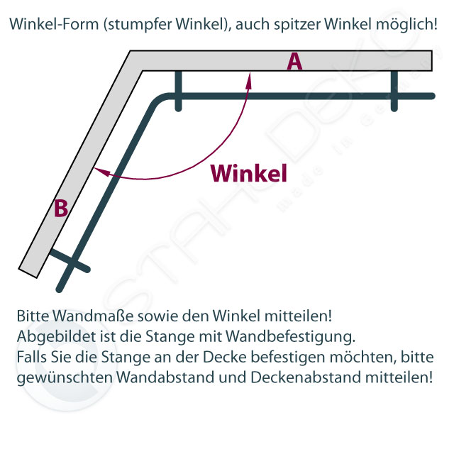 Stilgarnitur in beliebigen Winkel biegen