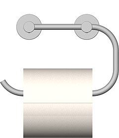 WC-Papierhalter mit Wandbefestigung