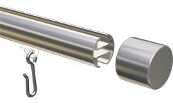 Befestigungssystem Kunststoff Endknopf 20mm für Aluminiumrohre