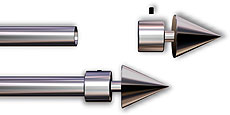 Zubehör für Wandgestaltung: Endknopf Kegel 16, V2A-Edelstahl