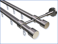 Alu-Rohr mit Innenlauf 20mm mit Träger Top 20 2-läufig