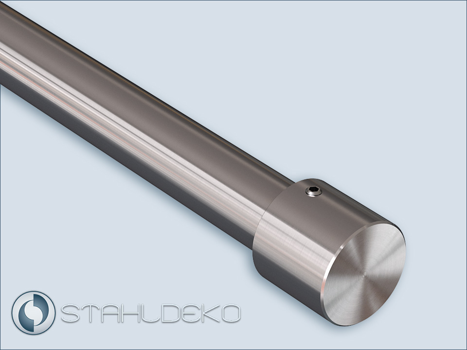 Gardinenstange, Endknopf Zylinder für Stahldesign-Zubehör, 20