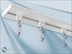 Vorhanggleiter mit Edelstahlhaken für Aluminium-Gardinenschiene 1-/2-Lauf oder 3/4-Lauf