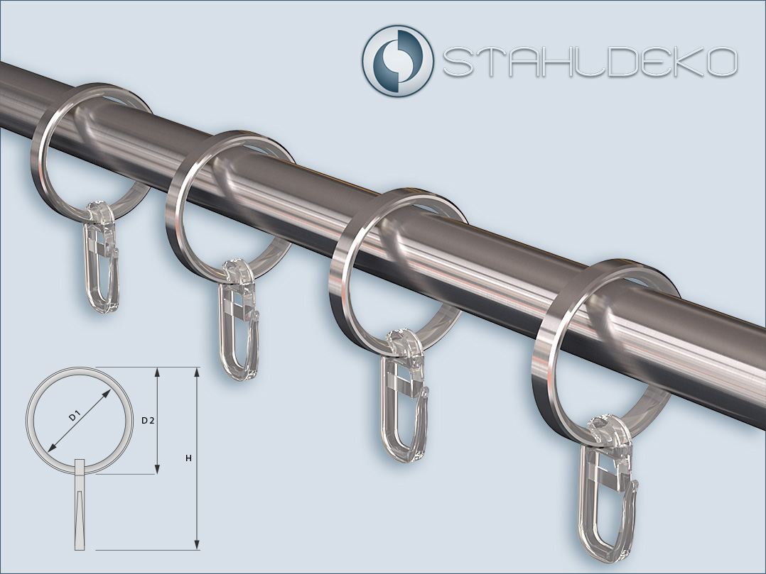 Ringe für Edelstahl-Stangen mit 16mm-Durchmesser