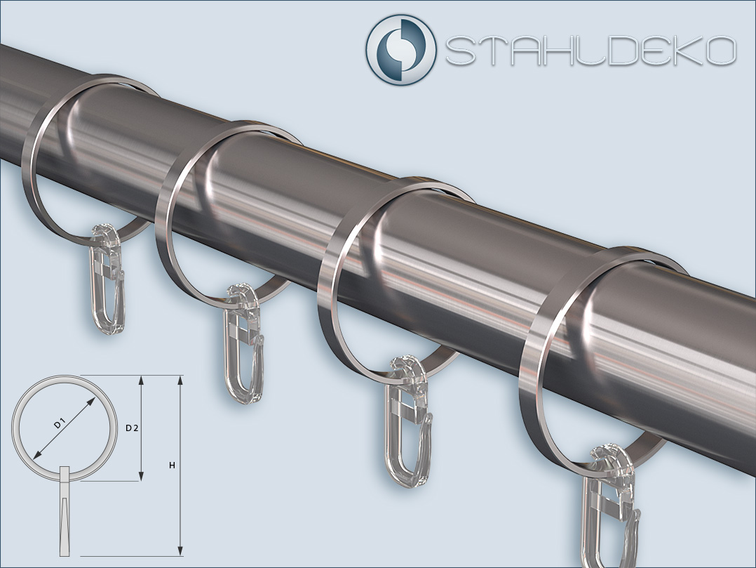 Ringe aus Edelstahl für unsere Rohre und Stangen mit 28mm-Durchmesser