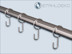 Stahlhaken - Ringhaken oder Vorhanghaken aus Stahl vernickelt