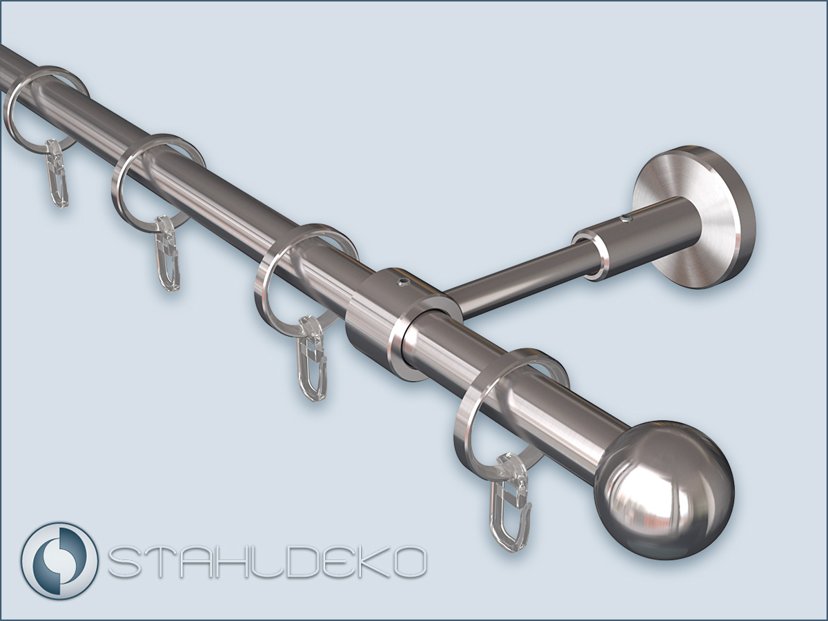 Vorhangstange Primo-16mm einläufig nach Maß selbst