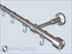 Gardinenstange top-16mm Endknopf Zylinder Einlauf mit dem Rundrohr und Gardinenhaken