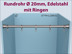 Duschvorhang-Halterung mit der Stange 20mm - Durchmesser Abtrennung an einer Seite für Duschwanne oder Badewanne