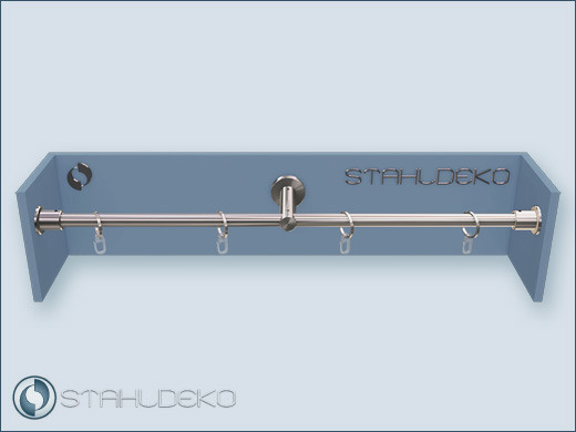 Dekoration Von Wand Zu Wand Gardinenstange Wandlager 16 Einlaufig Mit V2a Ringen Shop Gardinenstange Wand Zu Wand