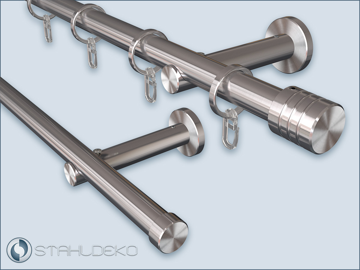 Edelstahlrohr Ø 28 mm für Vorhangstange, Handlauf, Reling und Kleiderstange.