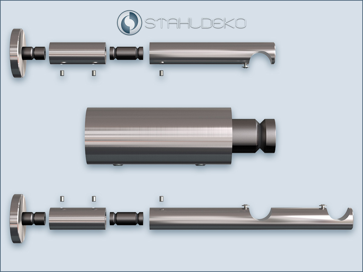 Verlängerung für Trägersystem sont-20mm Edelstahl-V2A