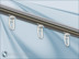 Faltengleiter (x-Gleiter) mit Faltenlegehaken für runde Innenlaufschiene mit 16mm-Durchmesser