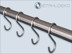 S-Haken aus Edelstahl V2A-Draht mit 3mm Durchmesser für Gardinenstange oder Vorhangstange