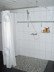 Duschstange für Vorhang Winkel-U-Form für bodenebene Dusche behindertengerecht