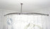 Duschvorhangstange Viertelkreis-Dusche Wand und Deckenbfestigung in Edelstahl
