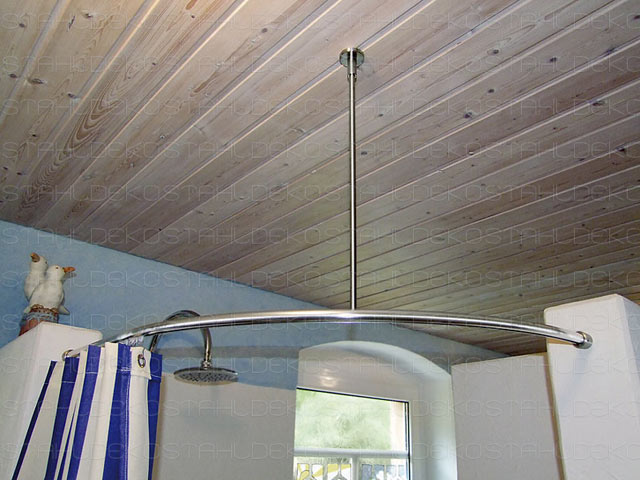 Runde Duschvorhangstange Für Viertelkreis Badewanne