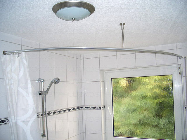 Runde Duschvorhangstange Für Viertelkreis Badewanne