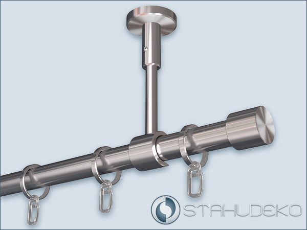 Gardinenstange Top-20 für Montage an der Decke, 1-läufig.